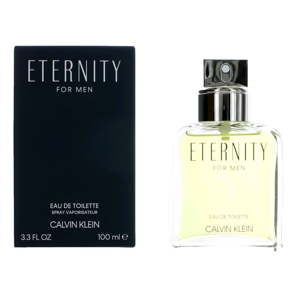 Eternity by Calvin Klein, 3.4 oz Eau De Toilette Spray, Men