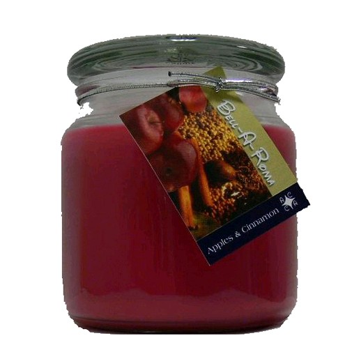 Hand Made Scented Soy 16oz Classic Jar Candle - Apple & Cinnamon