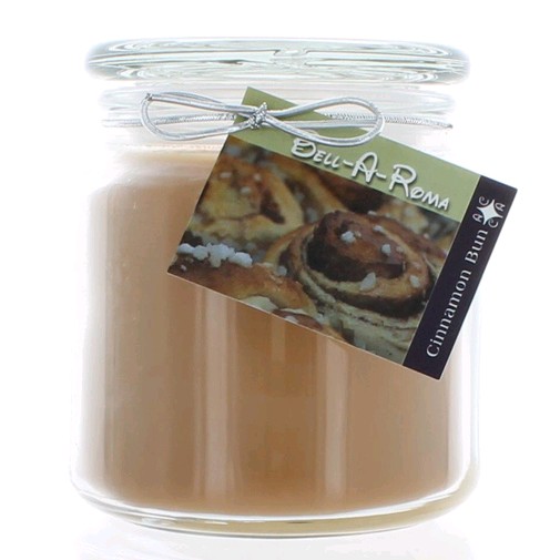 Hand Made Scented Soy 16oz Classic Jar Candle - Cinnamon Bun