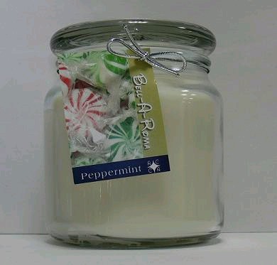 Hand MadeScented Soy 16oz Classic Jar Candle - Peppermint