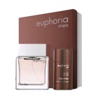 Euphoria by Calvin Klein 2 piece gift set for men with Deodorant
