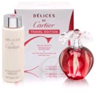 Delices De Cartier Perfume by Cartier 2 piece travel set for women