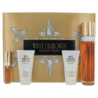 awgwhd4c White Diamonds by Elizabeth Taylor, 4 piece gift set for  women 